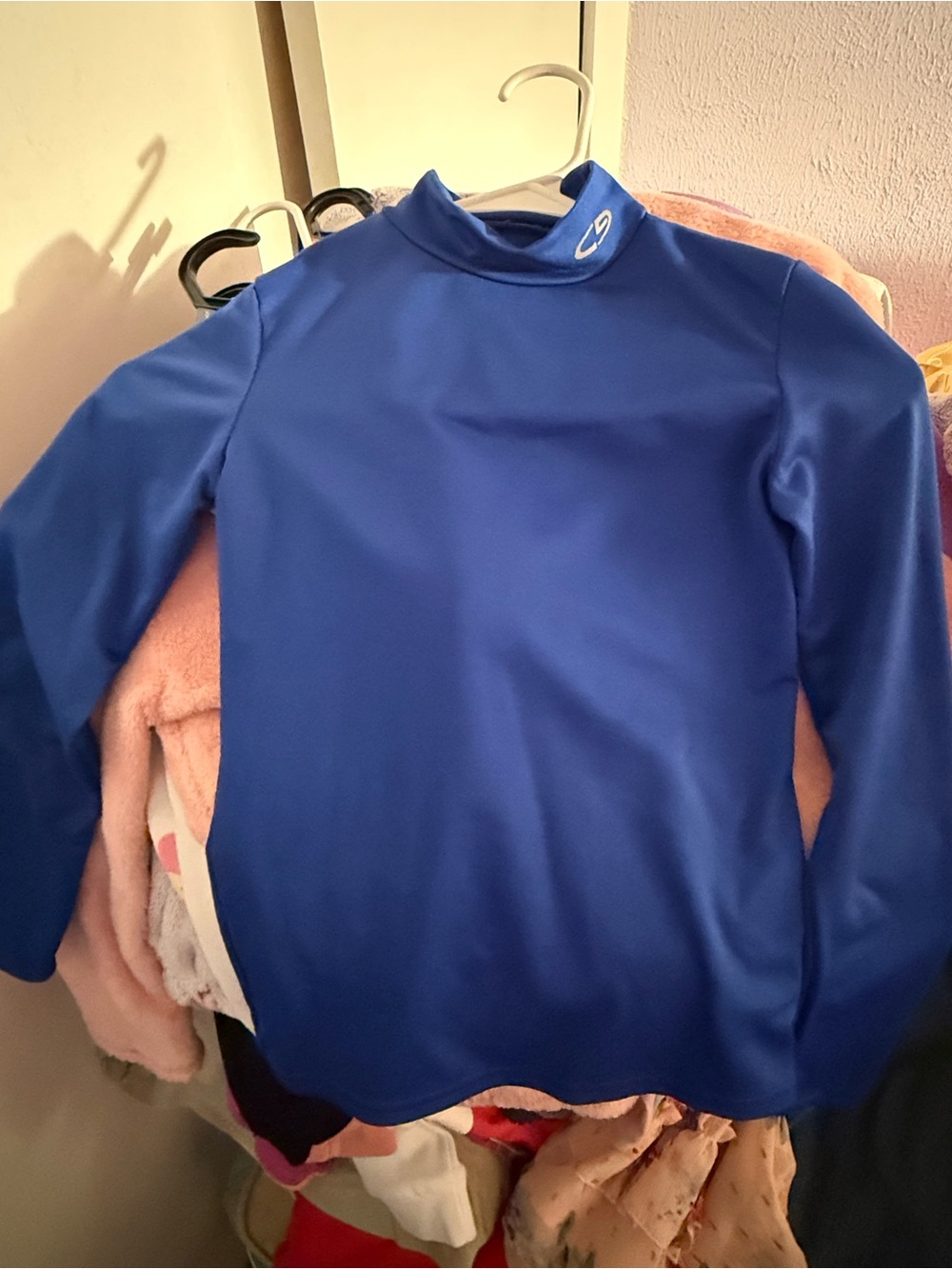 Champion Boys Royal Blue Long Sleeve Mock Neck Top